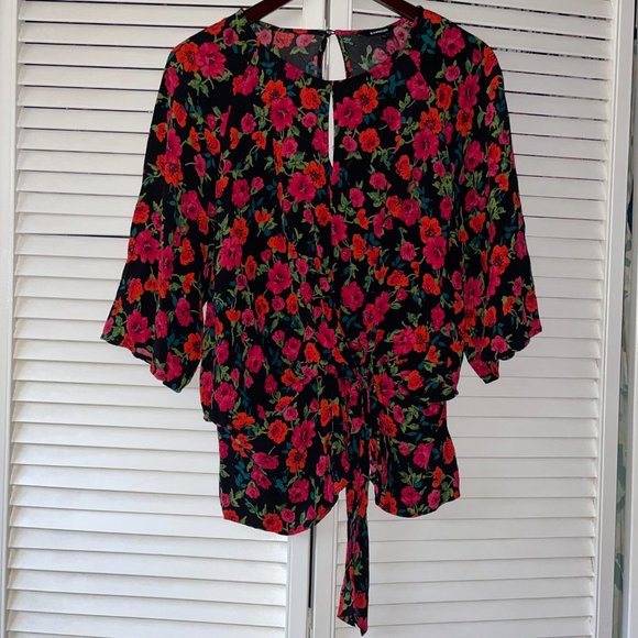 Express Tops - Express Floral Blouse